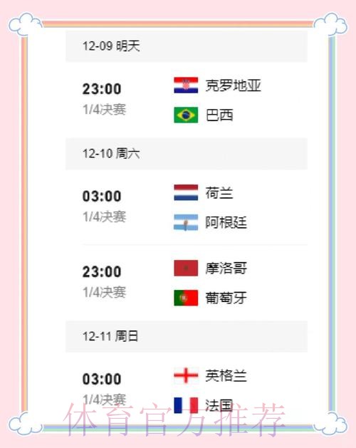 本届世界杯克罗地亚内马尔比赛时间全面分析 本届世界杯克罗地亚内马尔比赛时间全面分析